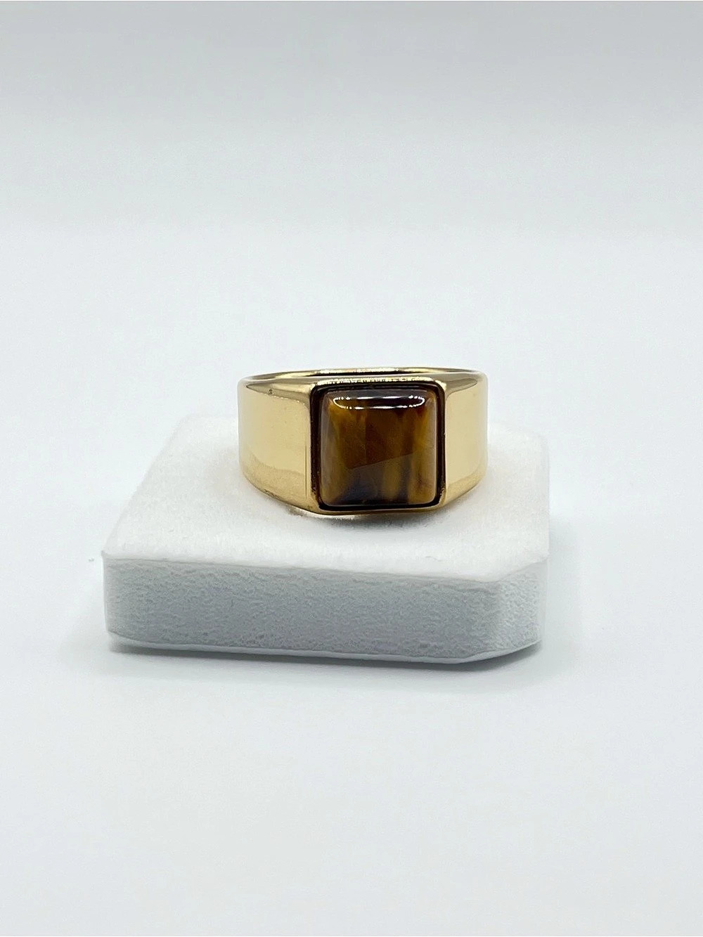 Tiger Eye Stone Statement Ring